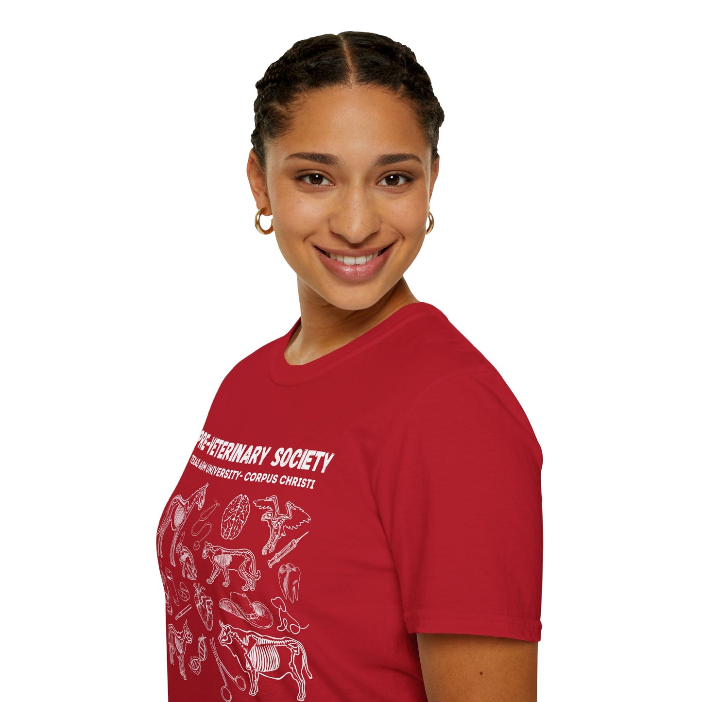 Pre-Vet Society Animal Anatomy Design Gildan Softstyle T-Shirt Unisex