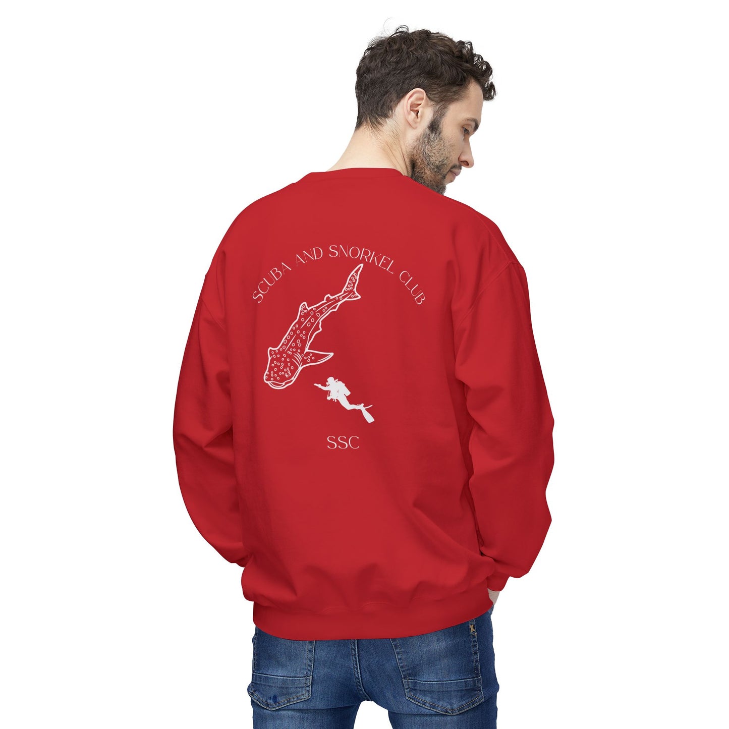 SSC Sweatshirt | Front Logo & Whale Shark Back (Unisex) β Soft and Cozy