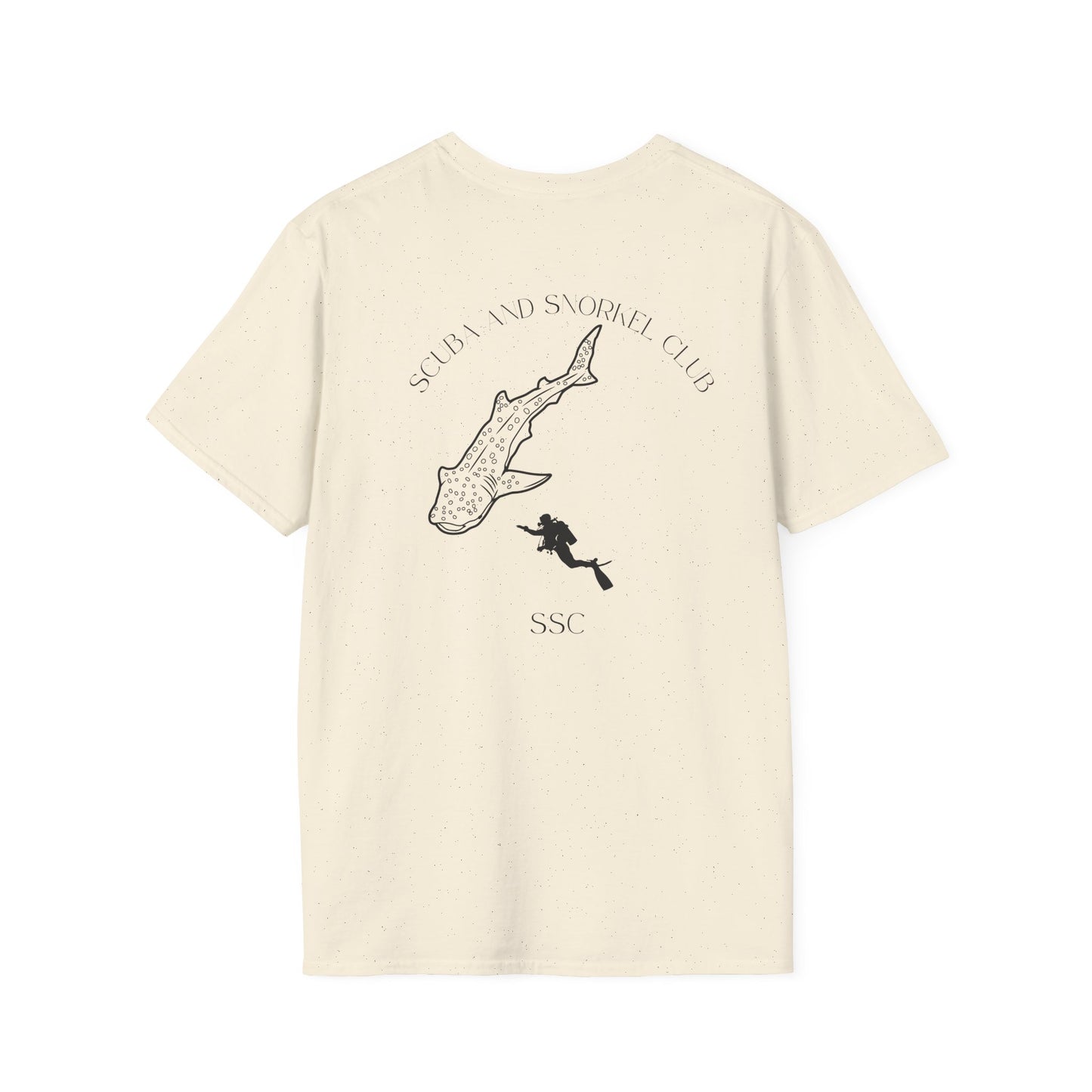 SSC Whale Shark T-Shirt | Soft & Stylish Club Tee – Front Logo, Back Graphic (Unisex)