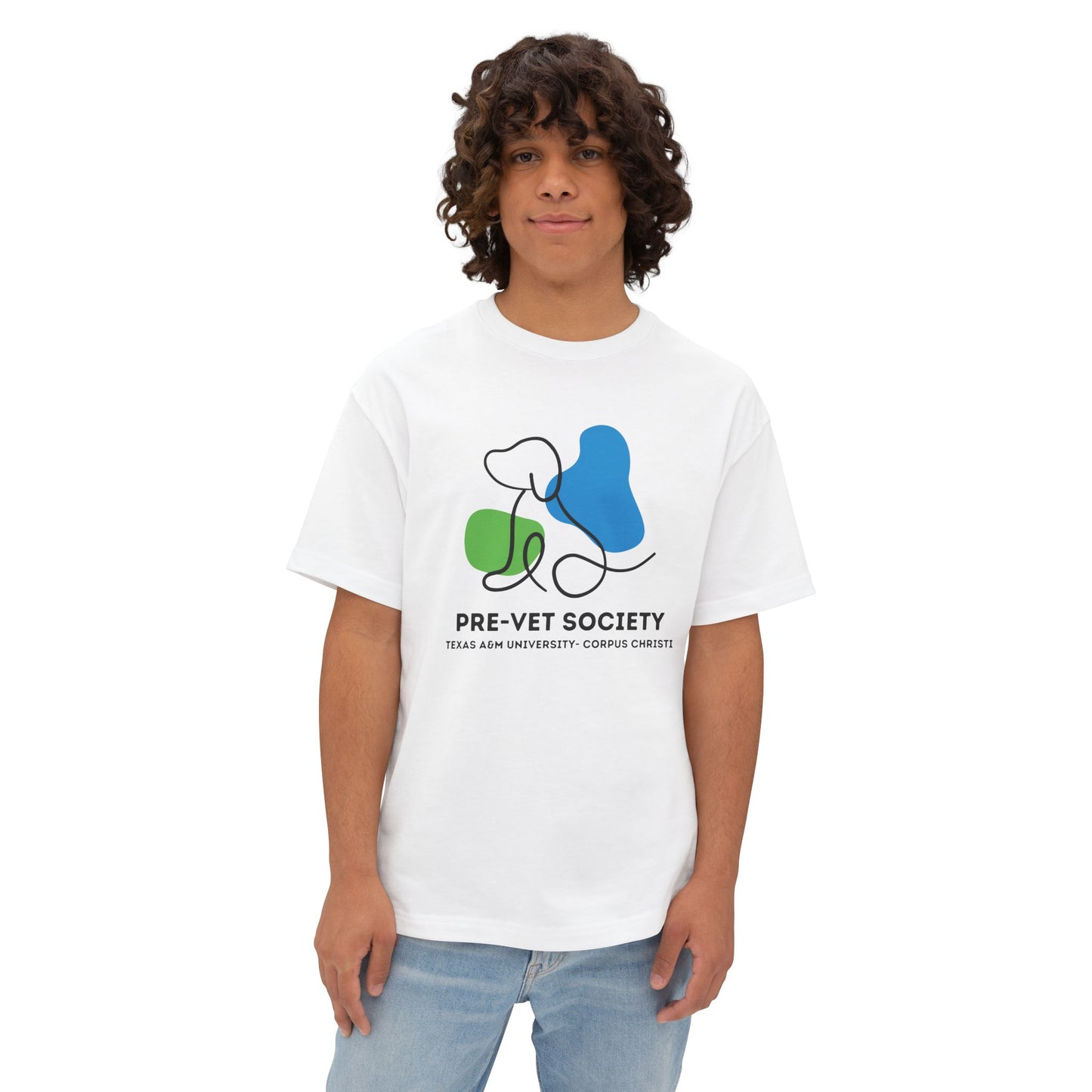 Pre-Vet Society Logo Bella Canvas Oversized Boxy Tee Unisex