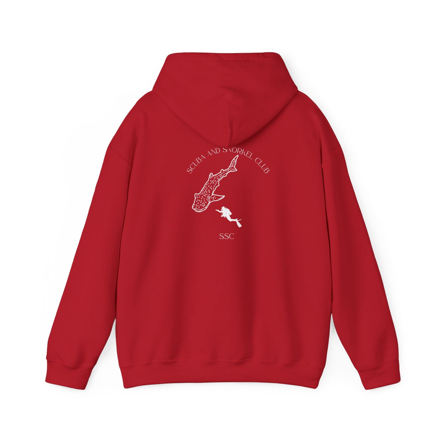 SSC Pullover Hoodie | Front Logo & Whale Shark Back (Unisex) – Perfect for Cozy Days and Gifts