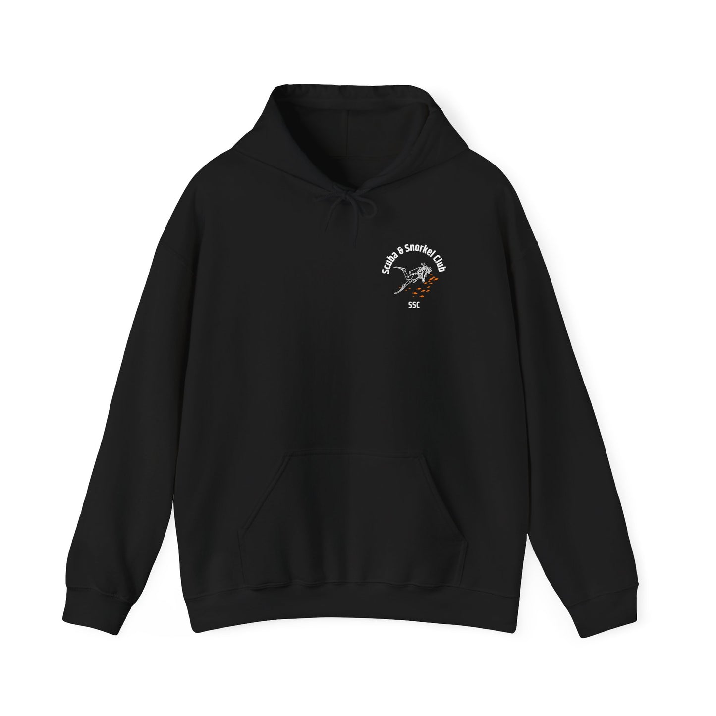 SSC Pullover Hoodie | Front Logo & Whale Shark Back (Unisex) – Perfect for Cozy Days and Gifts