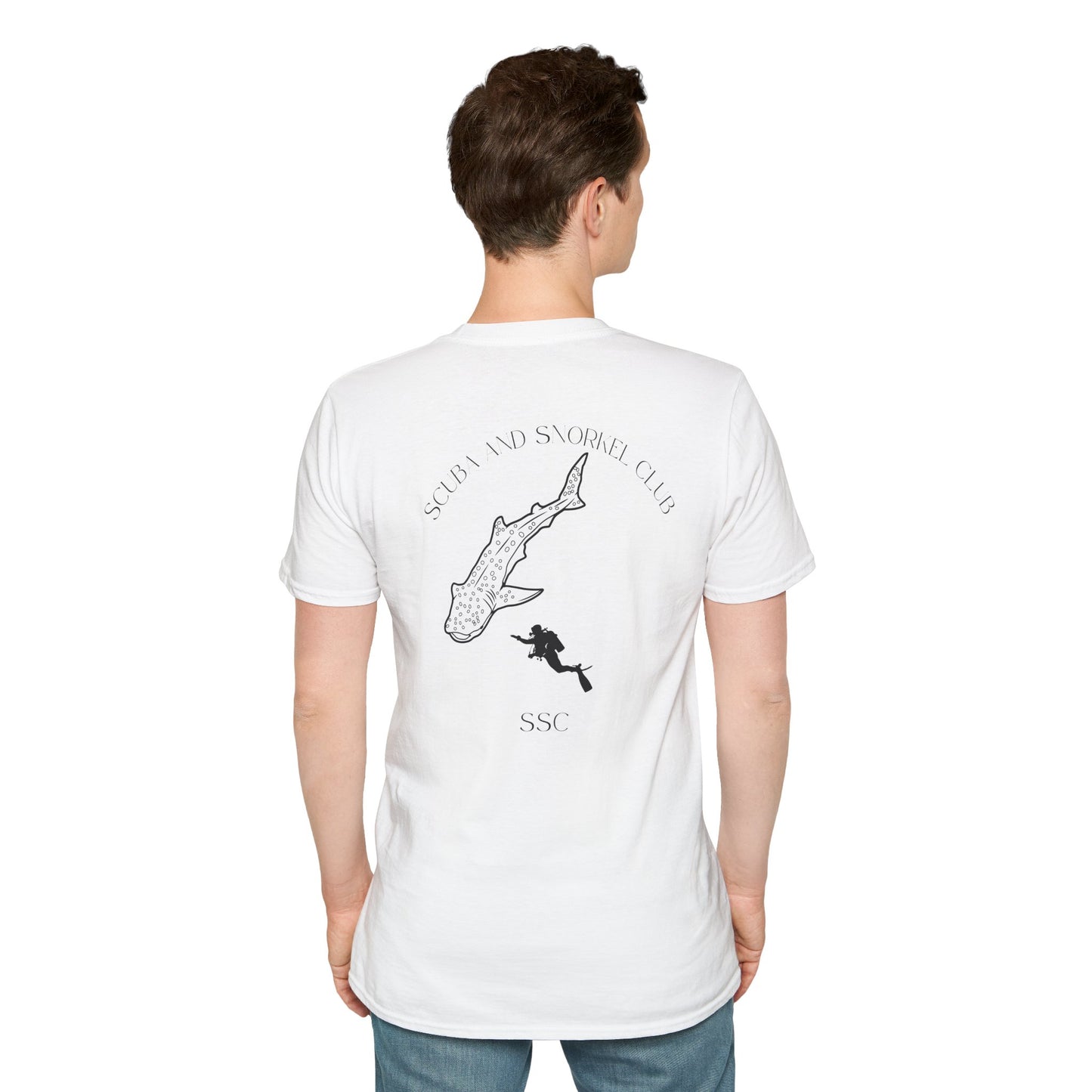 SSC Whale Shark T-Shirt | Soft & Stylish Club Tee – Front Logo, Back Graphic (Unisex)