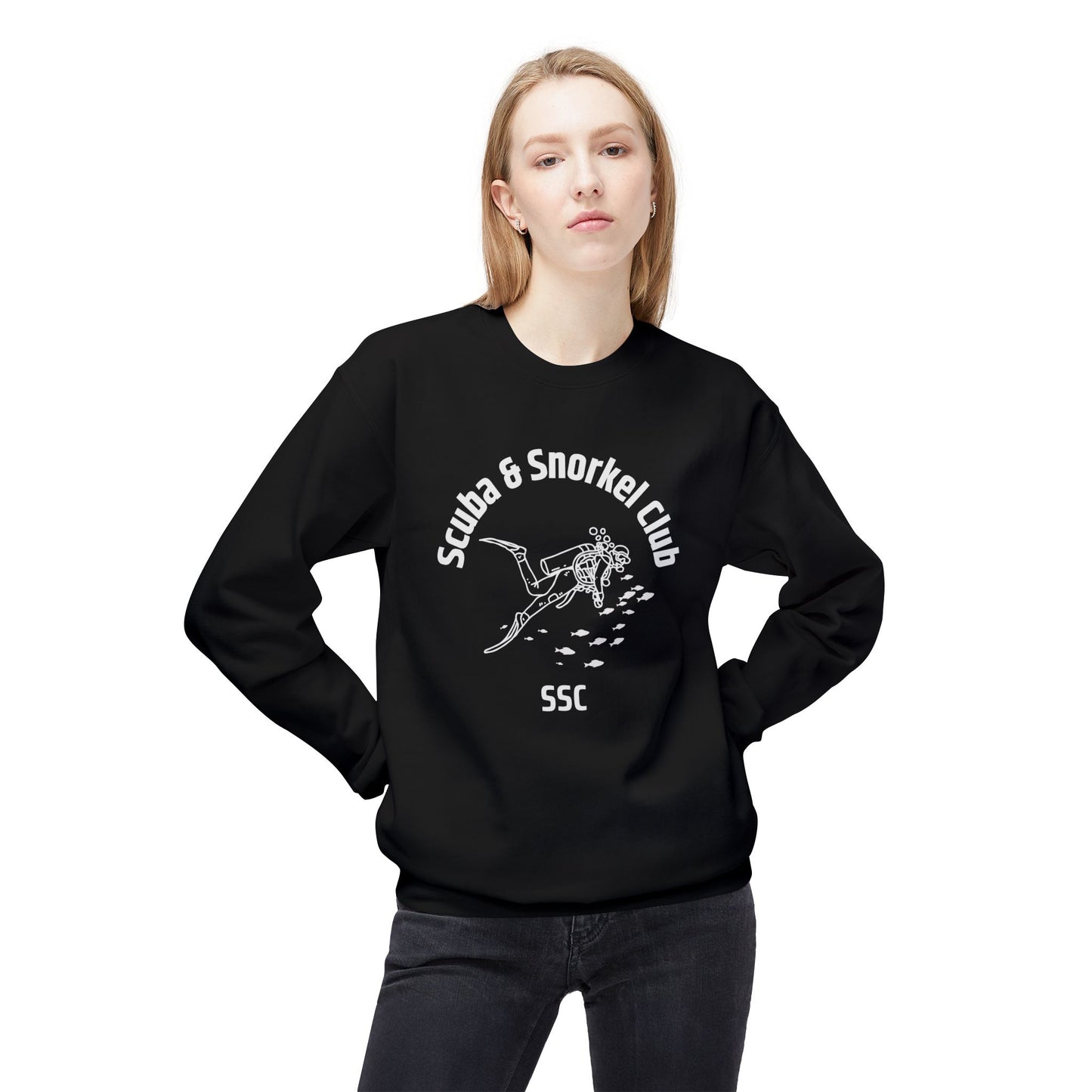SSC Logo Sweatshirt - Front Only Gildan Midweight Softstyle Fleece Crewneck Unisex