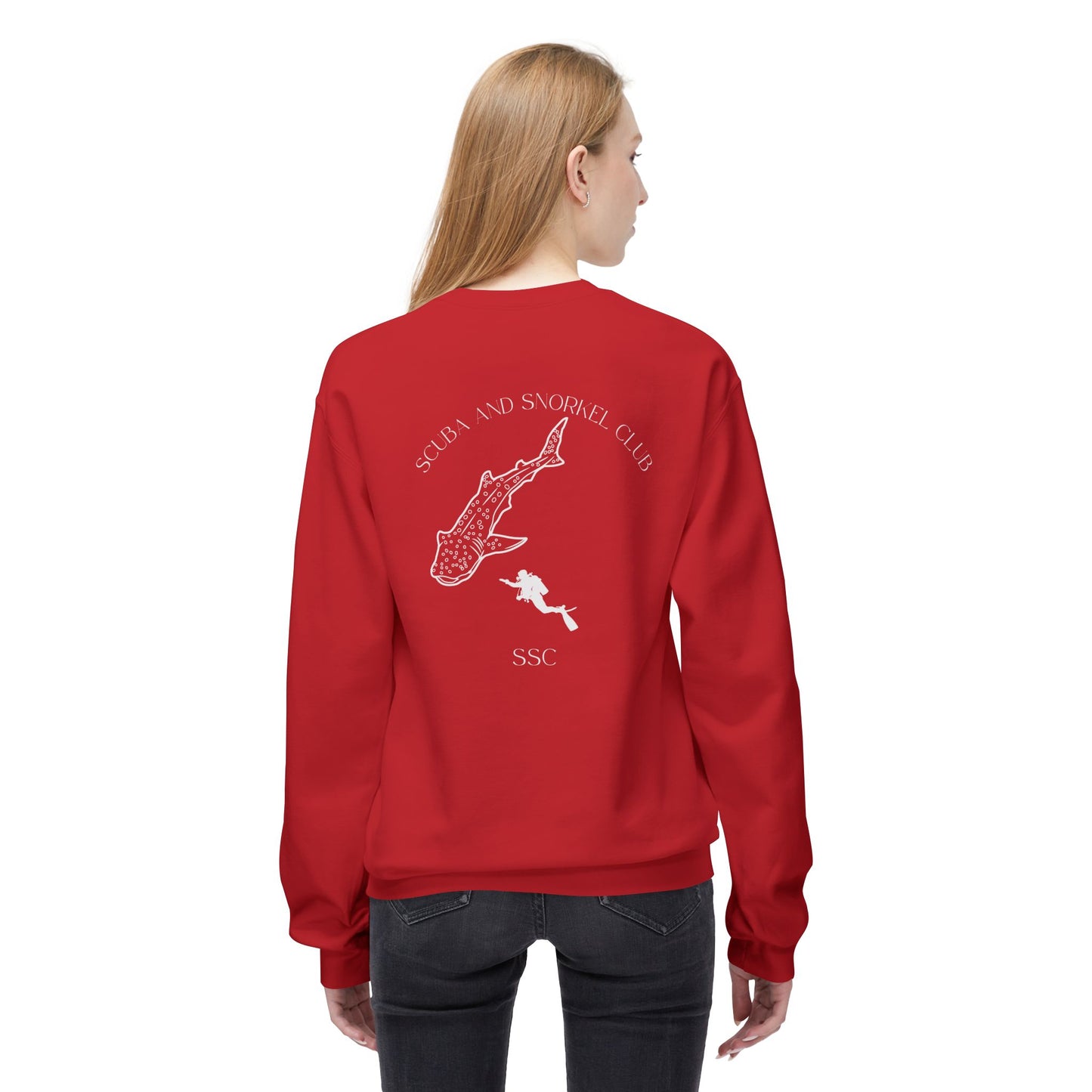 SSC Sweatshirt | Front Logo & Whale Shark Back (Unisex) β Soft and Cozy