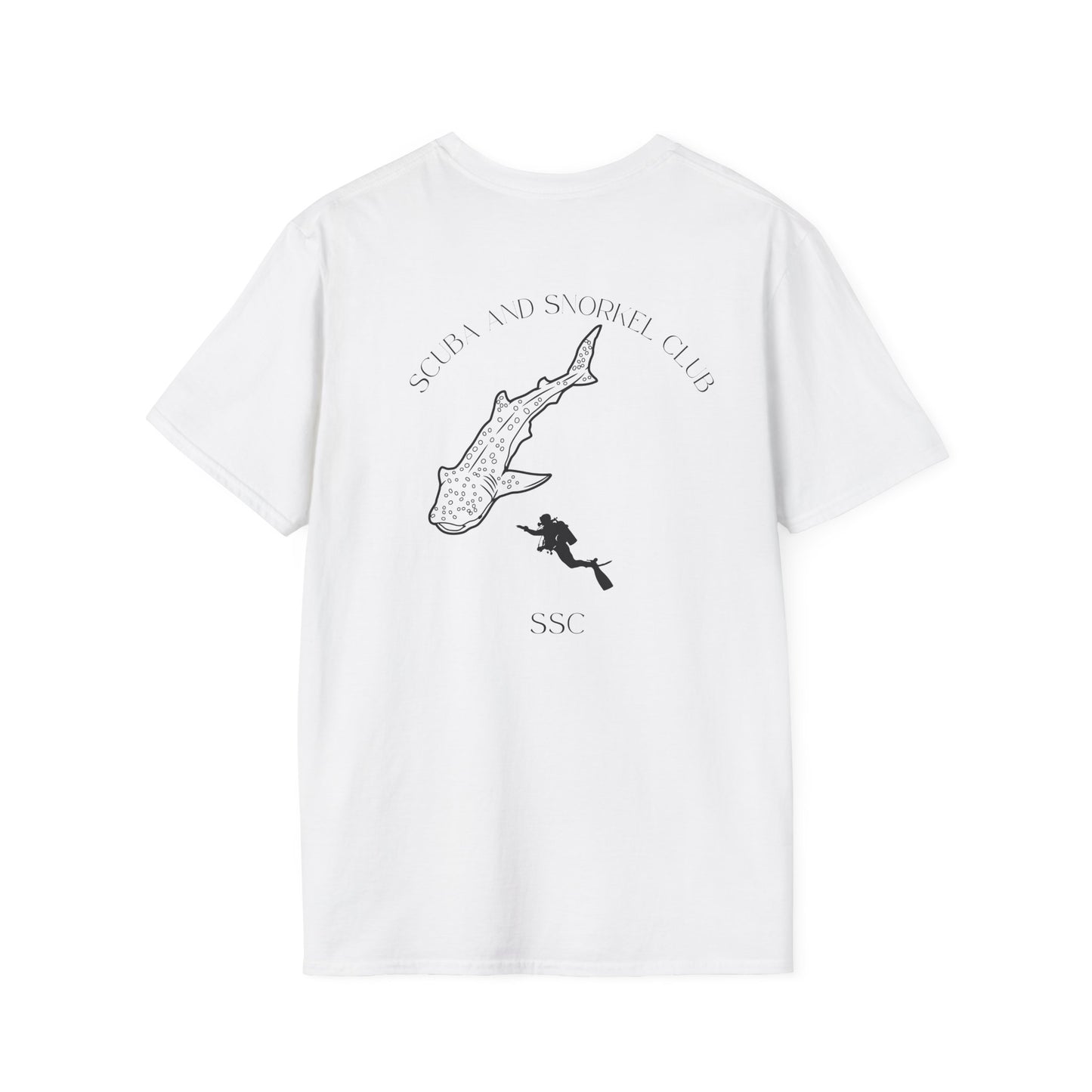 SSC Whale Shark T-Shirt | Soft & Stylish Club Tee – Front Logo, Back Graphic (Unisex)