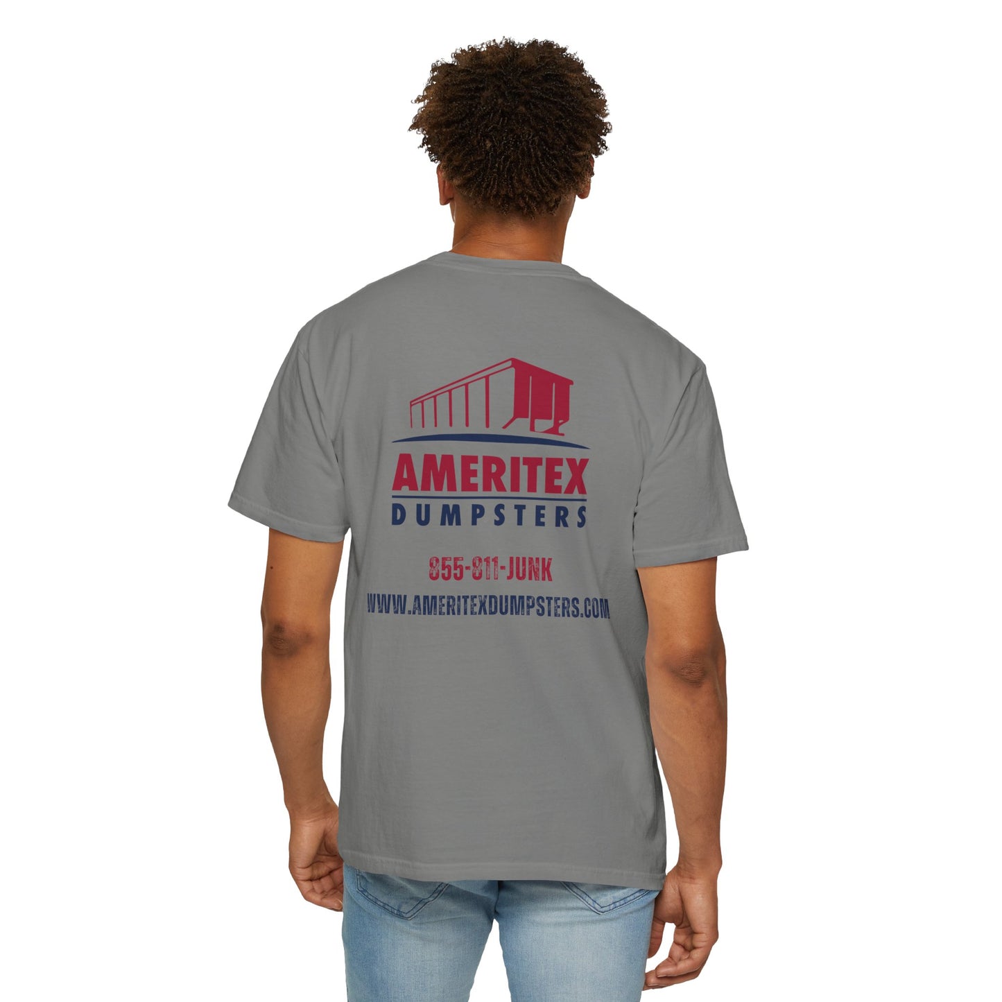 Ameritex Dumpsters "Moving America's Garbage Away" Style 2 Comfort Colors Garment-Dyed T-shirt Unisex