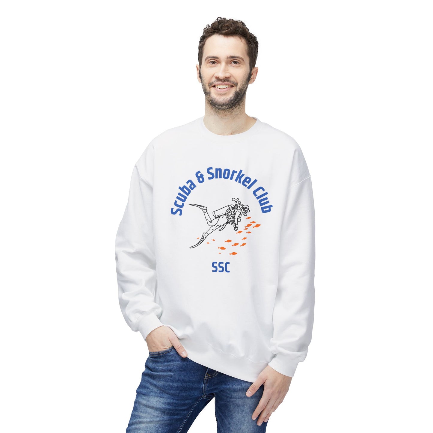 SSC Logo Sweatshirt - Front Only Gildan Midweight Softstyle Fleece Crewneck Unisex