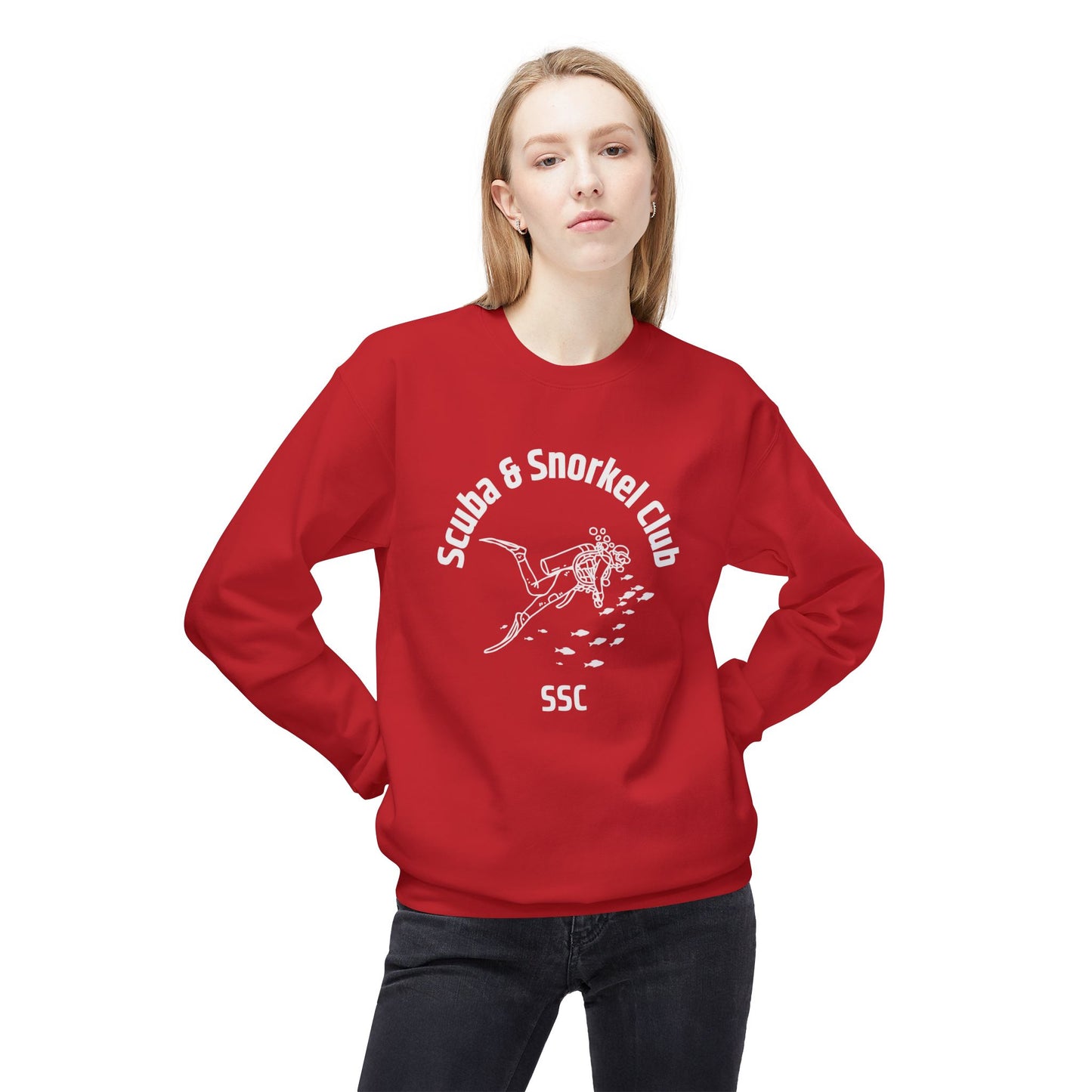 SSC Logo Sweatshirt - Front Only Gildan Midweight Softstyle Fleece Crewneck Unisex