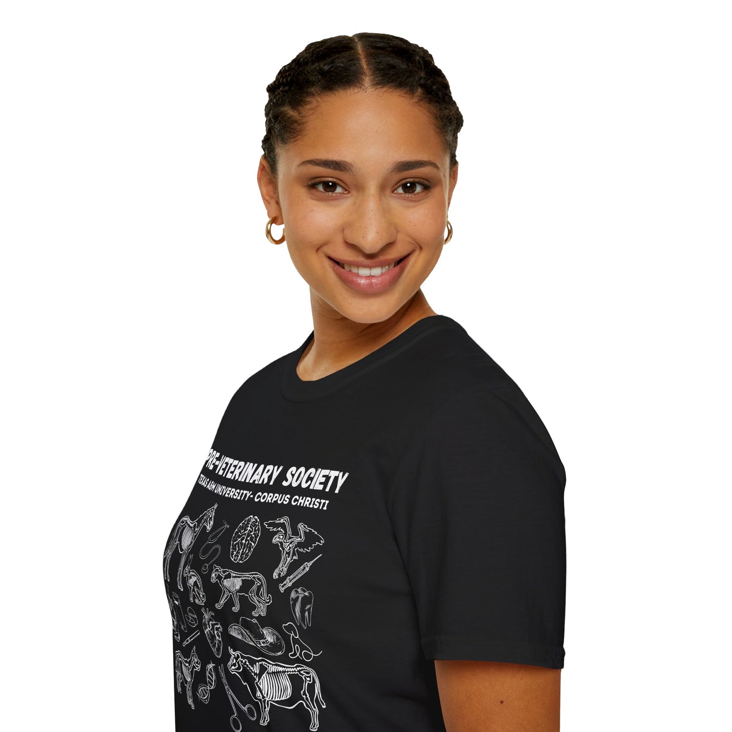 Pre-Vet Society Animal Anatomy Design Gildan Softstyle T-Shirt Unisex