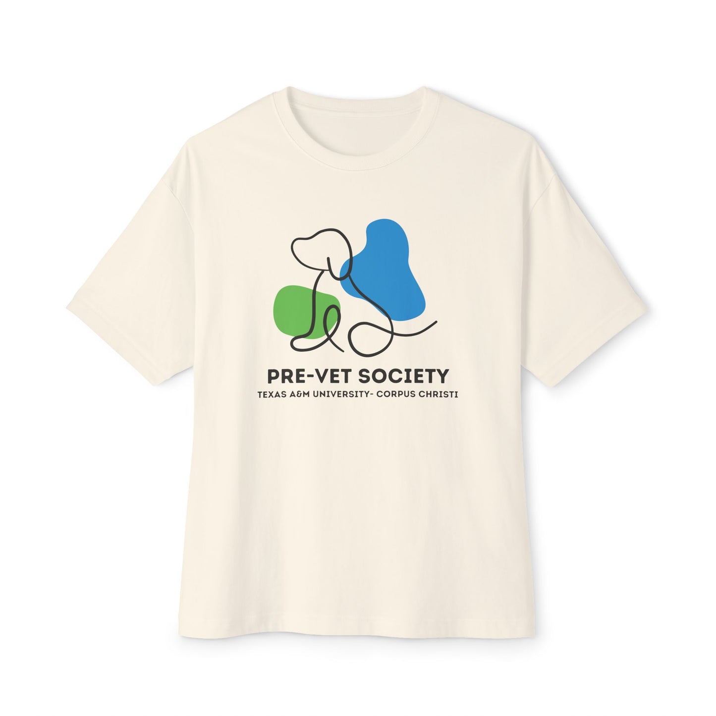 Pre-Vet Society Logo Bella Canvas Oversized Boxy Tee Unisex