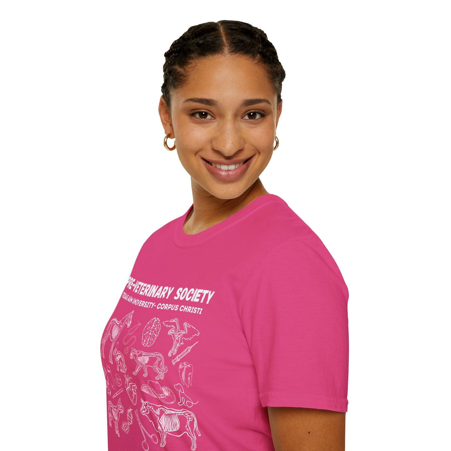 Pre-Vet Society Animal Anatomy Design Gildan Softstyle T-Shirt Unisex