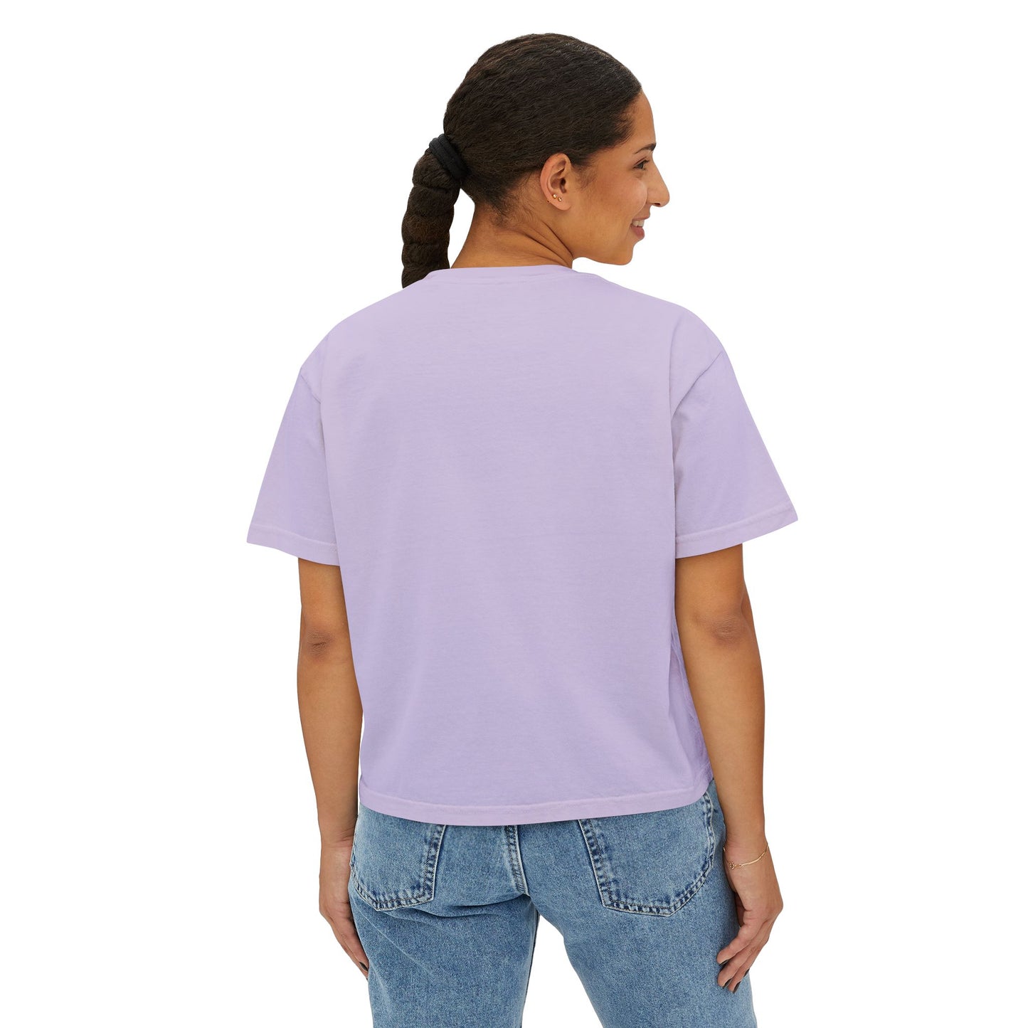 Pre-Vet Society Logo Comfort Colors Women's Crop Boxy Tee