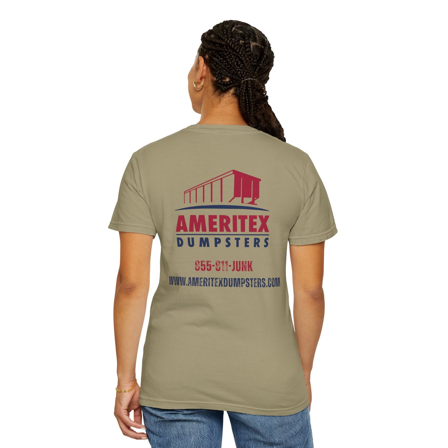 Ameritex Dumpsters "Moving America's Garbage Away" Style 2 Comfort Colors Garment-Dyed T-shirt Unisex