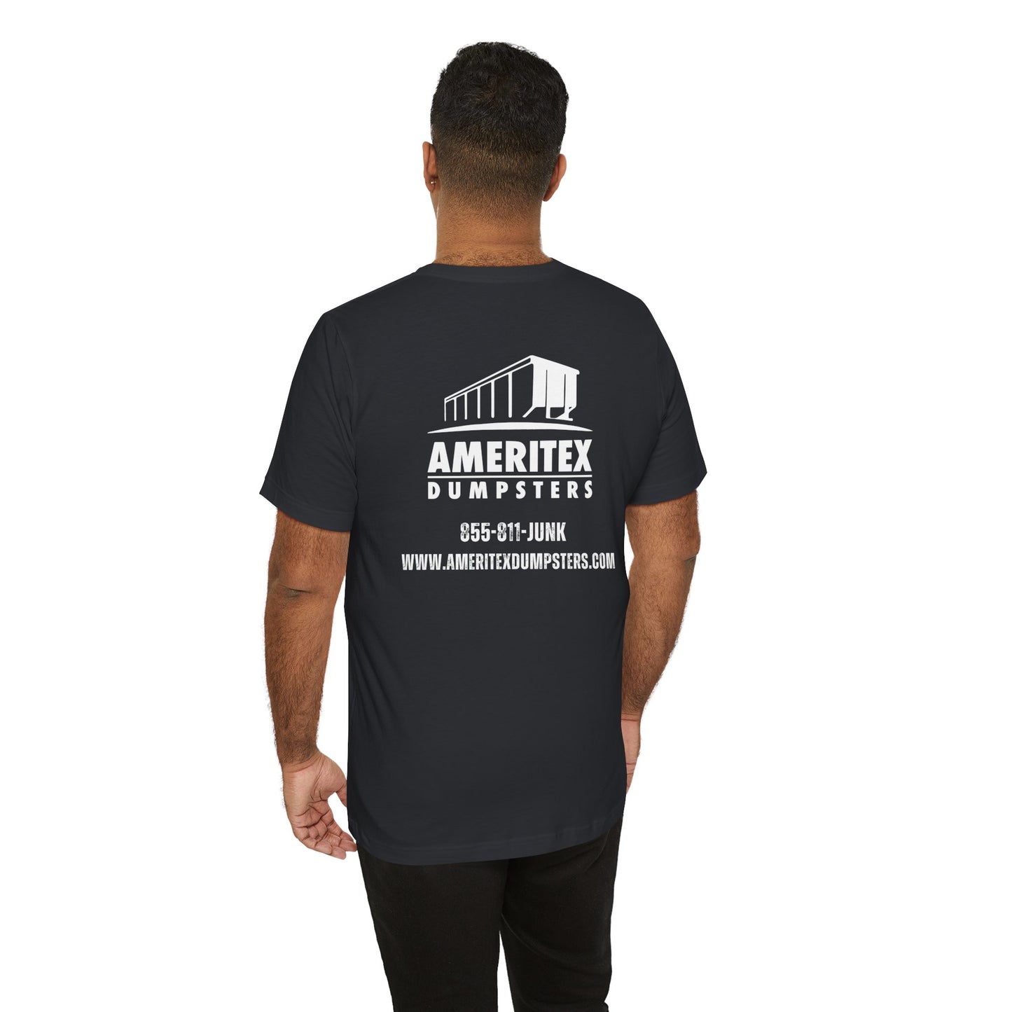 Ameritex Dumpsters "Moving America's Garbage Away" Unisex Bella Canvas Jersey Short Sleeve Tee
