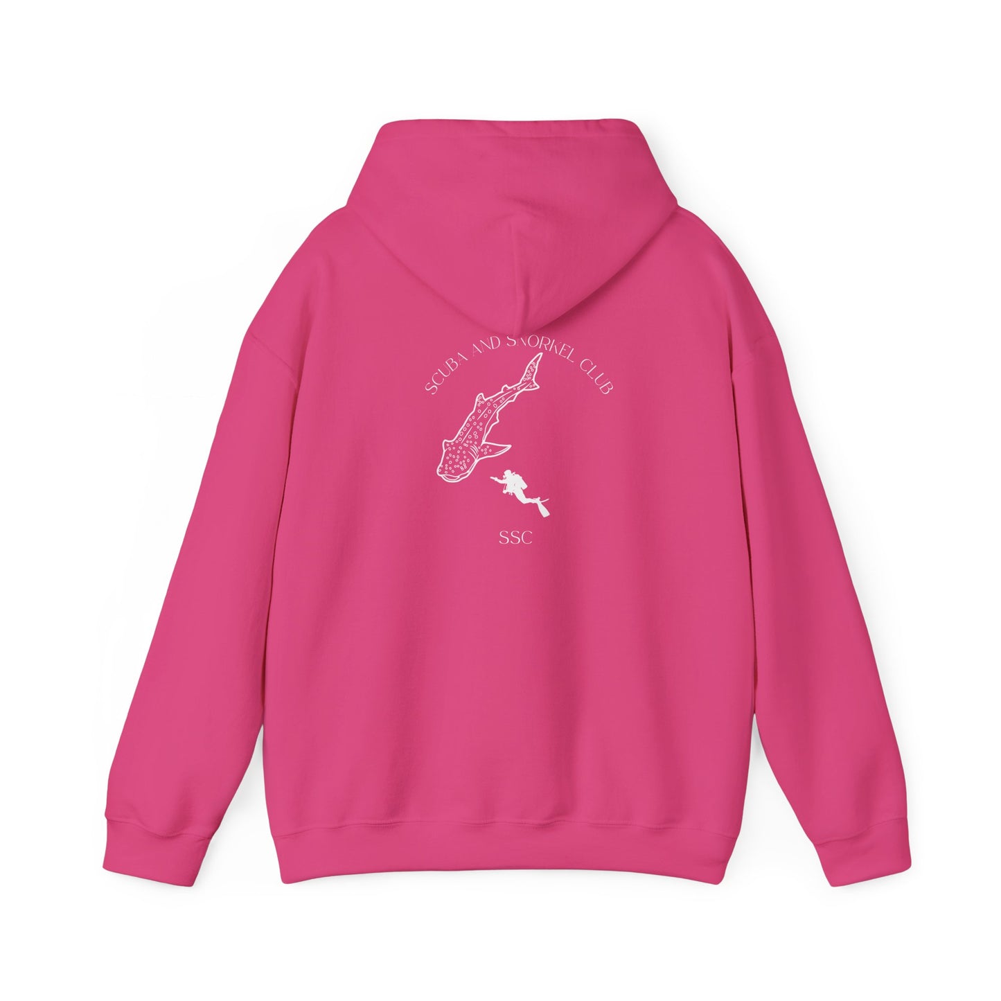 SSC Pullover Hoodie | Front Logo & Whale Shark Back (Unisex) – Perfect for Cozy Days and Gifts