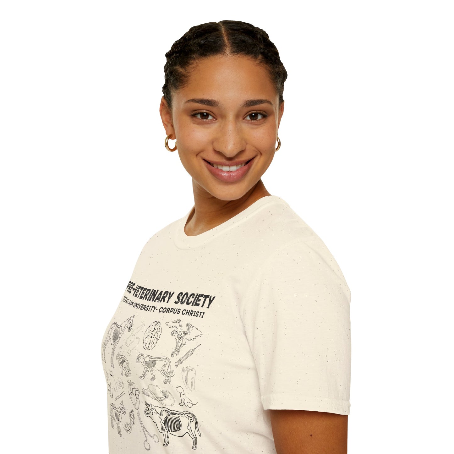 Pre-Vet Society Animal Anatomy Design Gildan Softstyle T-Shirt Unisex