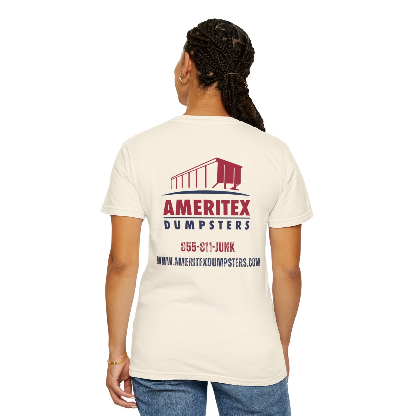 Ameritex Dumpsters "Moving America's Garbage Away" Style 2 Comfort Colors Garment-Dyed T-shirt Unisex