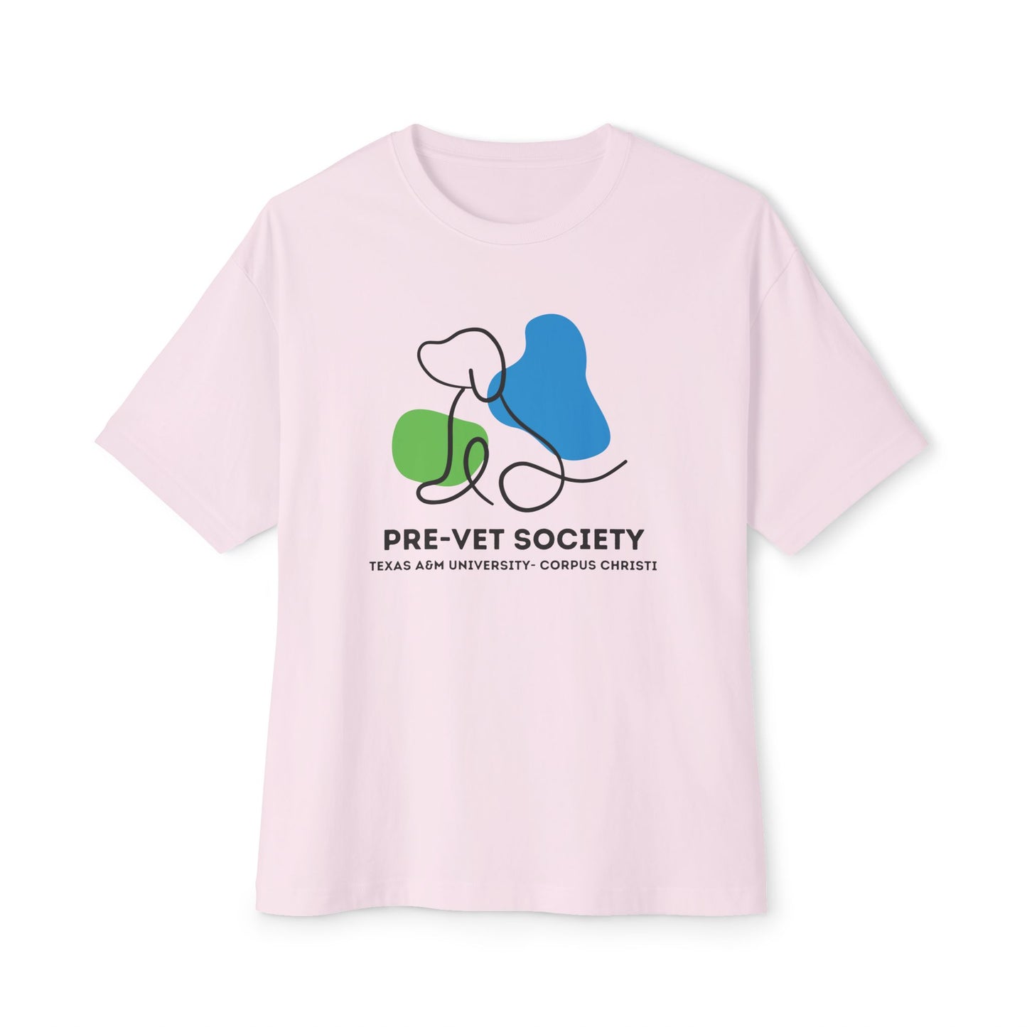 Pre-Vet Society Logo Bella Canvas Oversized Boxy Tee Unisex