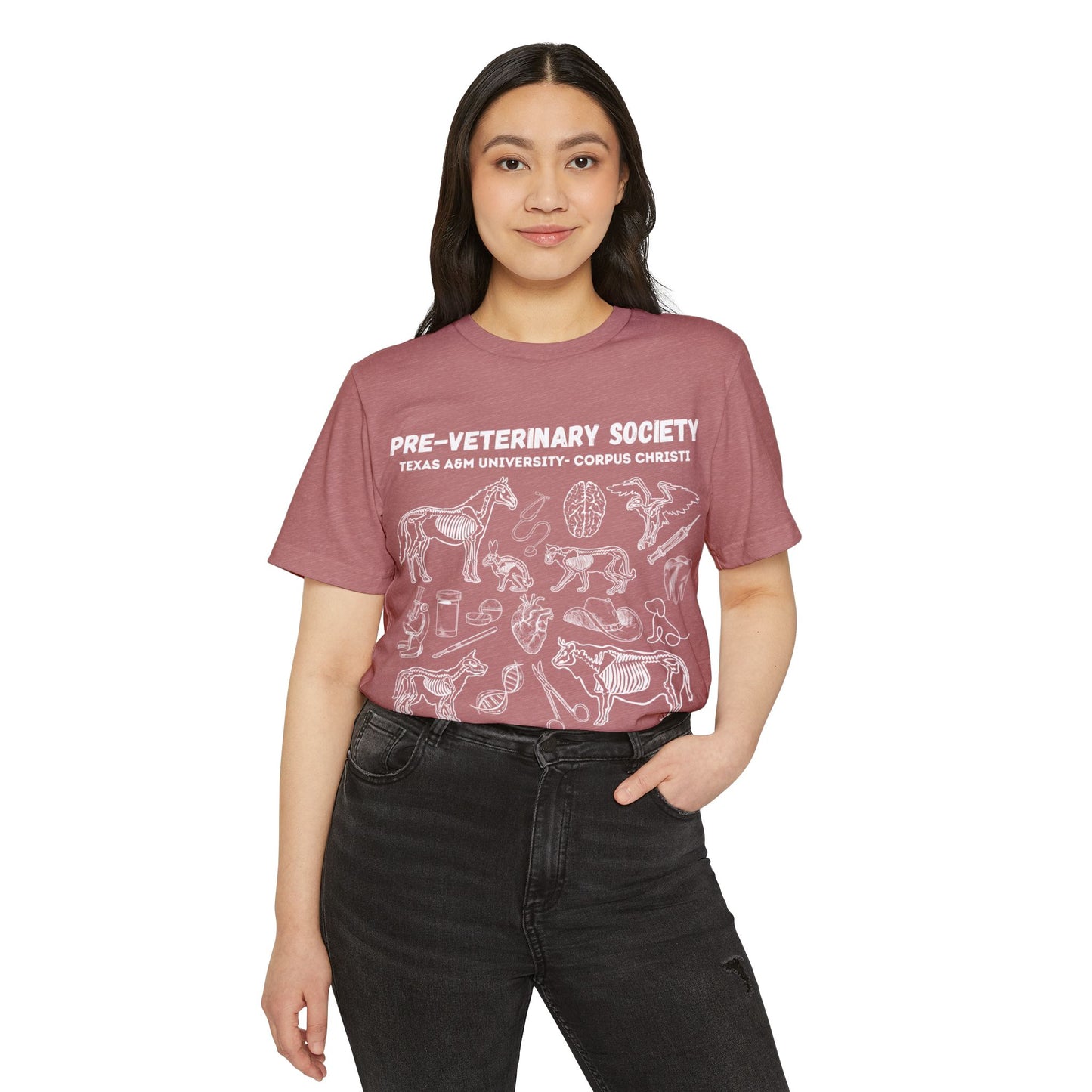 Pre-Vet Society Animal Anatomy Bella Canvas Recycled Organic T-Shirt Unisex