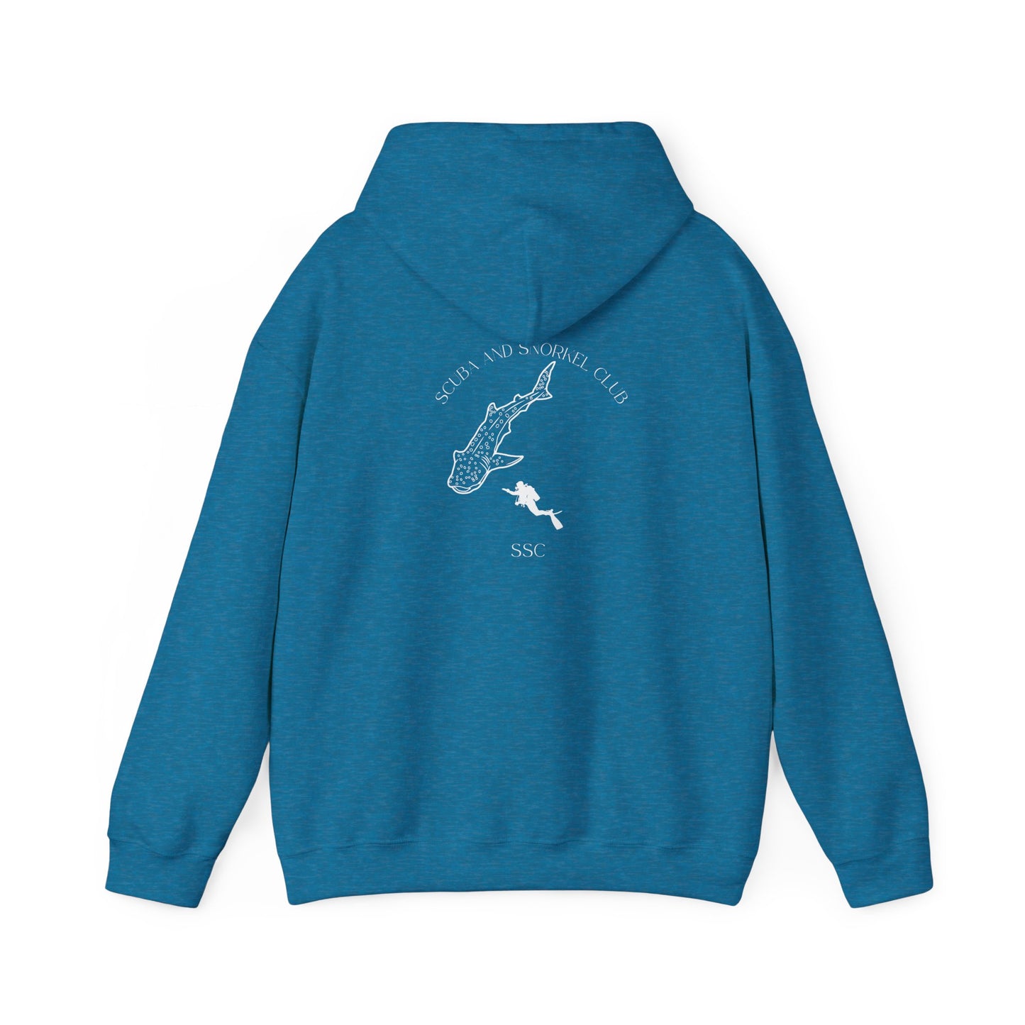 SSC Pullover Hoodie | Front Logo & Whale Shark Back (Unisex) – Perfect for Cozy Days and Gifts