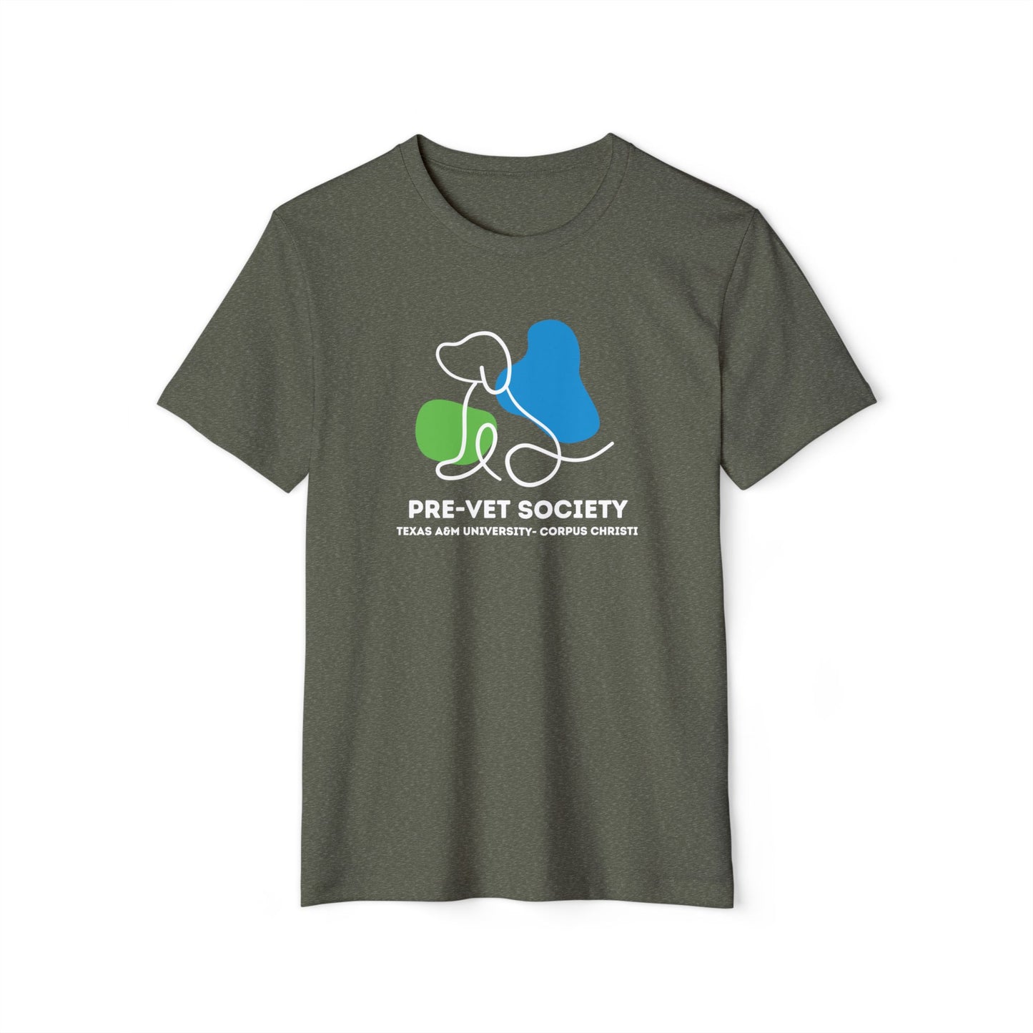 Pre-Vet Society Logo Bella Canvas Recycled Organic T-Shirt Unisex