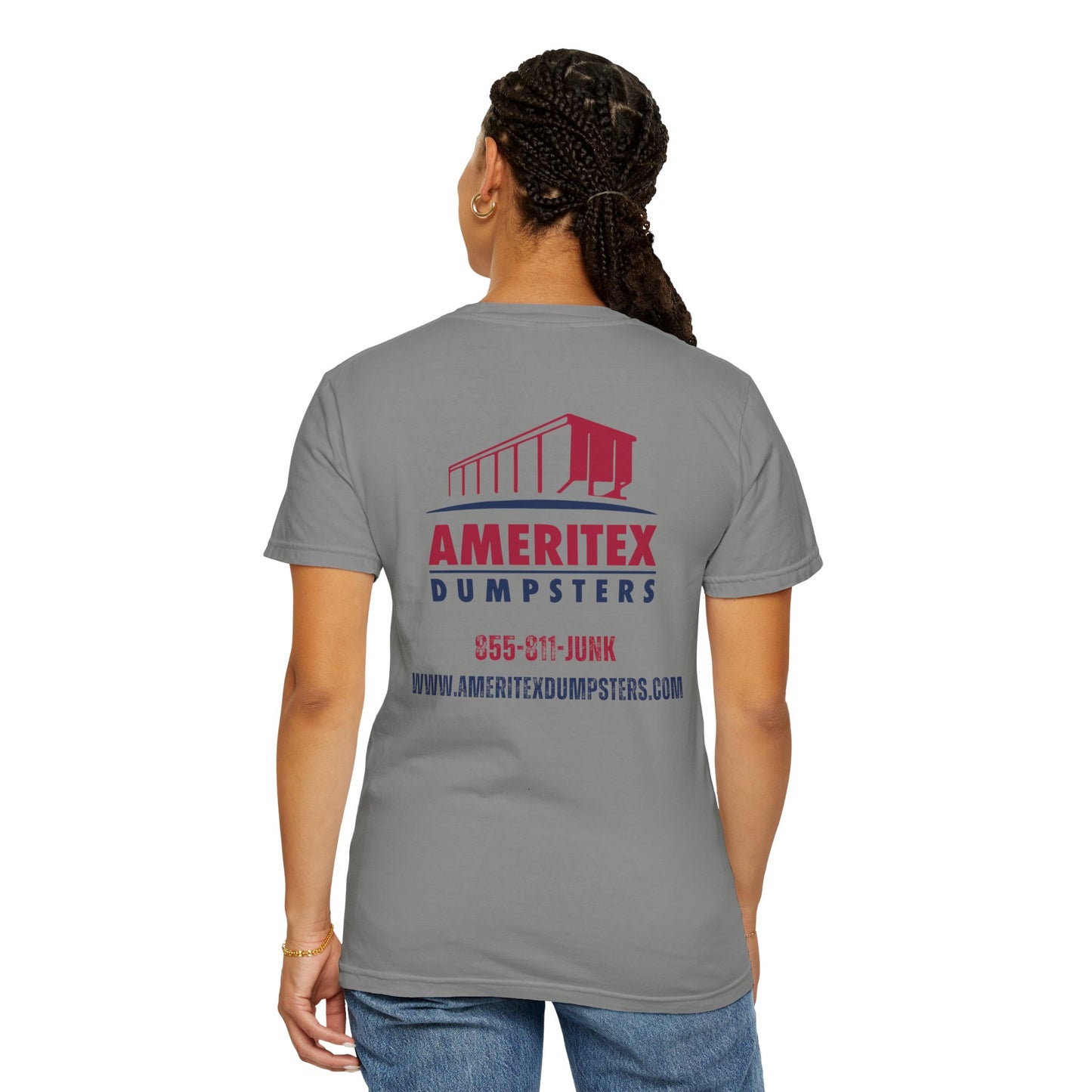 Ameritex Dumpsters "Moving America's Garbage Away" Style 2 Comfort Colors Garment-Dyed T-shirt Unisex