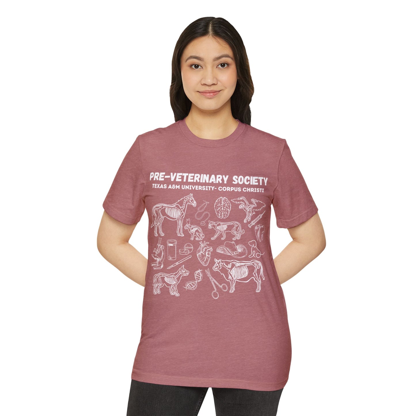 Pre-Vet Society Animal Anatomy Bella Canvas Recycled Organic T-Shirt Unisex
