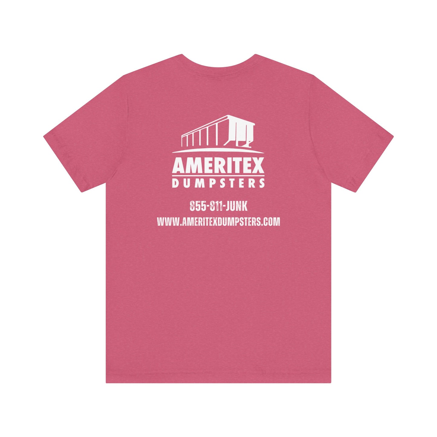 Ameritex Dumpsters "Moving America's Garbage Away" Unisex Bella Canvas Jersey Short Sleeve Tee