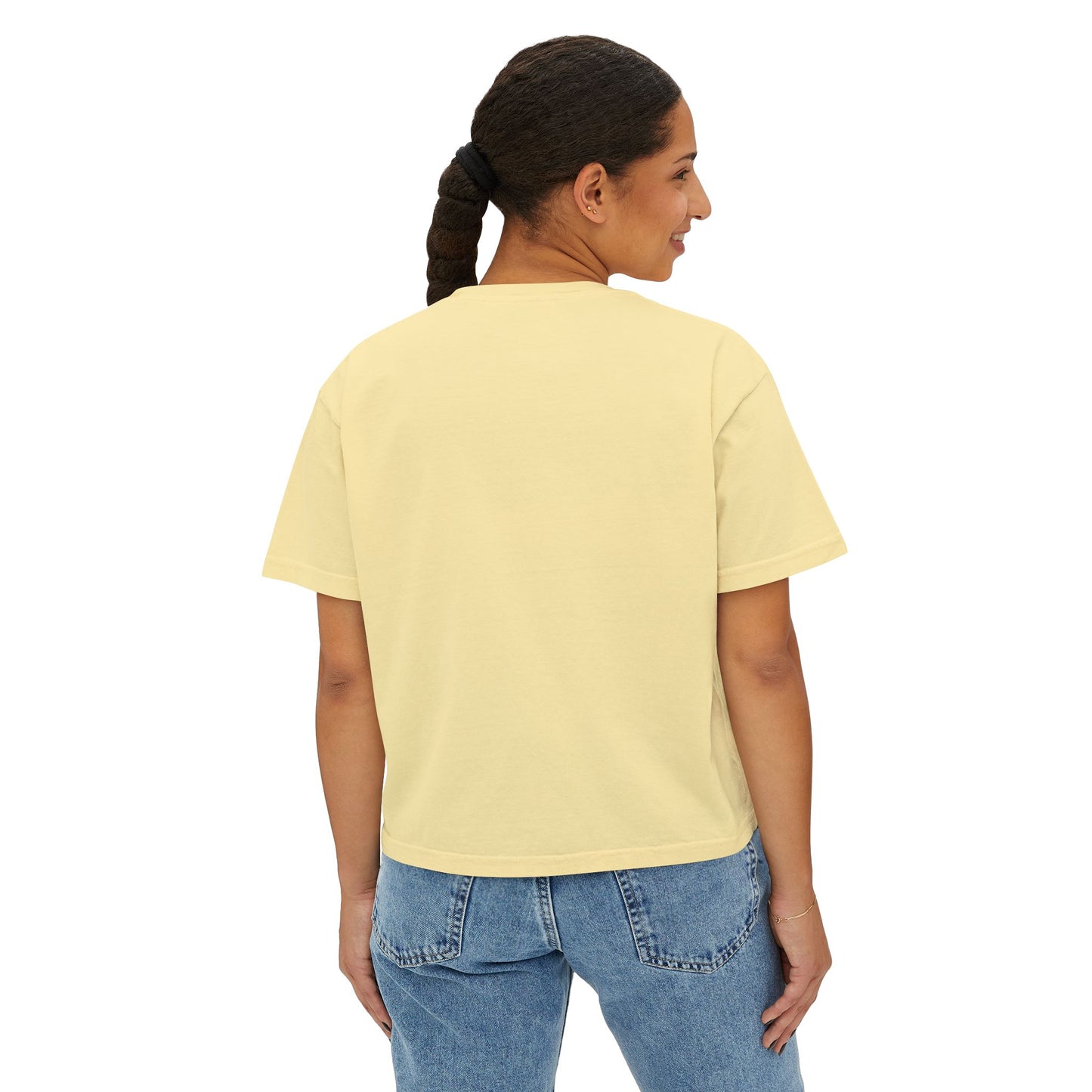 Pre-Vet Society Logo Comfort Colors Women's Crop Boxy Tee