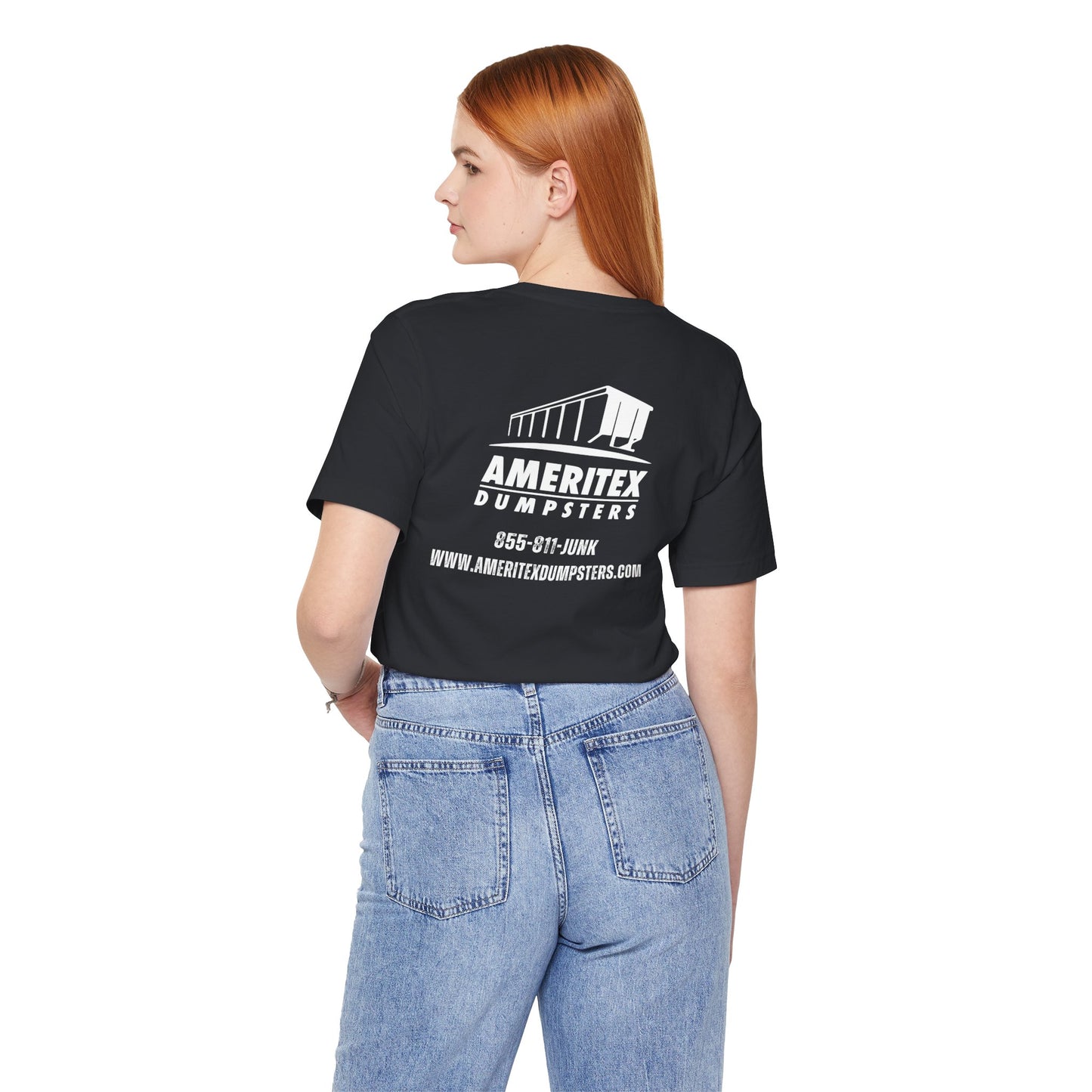 Ameritex Dumpsters "Moving America's Garbage Away" Unisex Bella Canvas Jersey Short Sleeve Tee