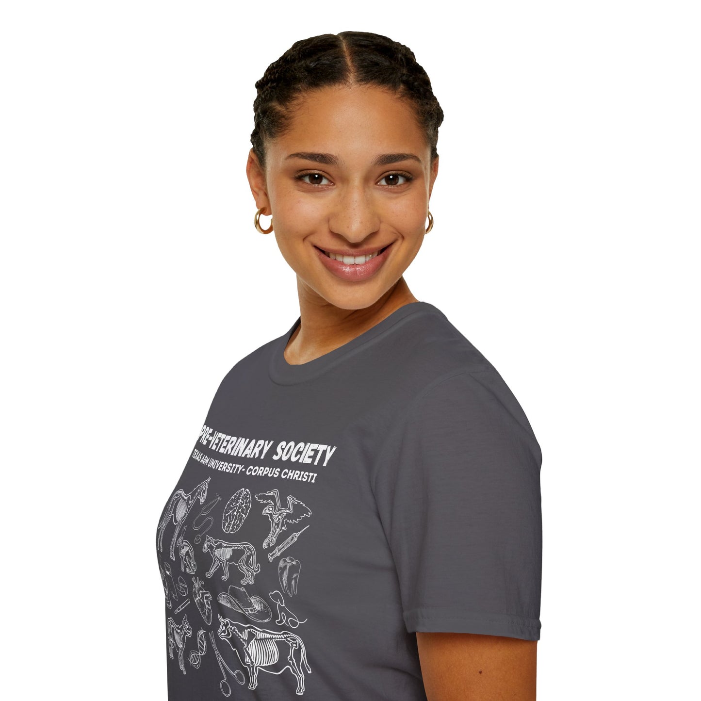 Pre-Vet Society Animal Anatomy Design Gildan Softstyle T-Shirt Unisex
