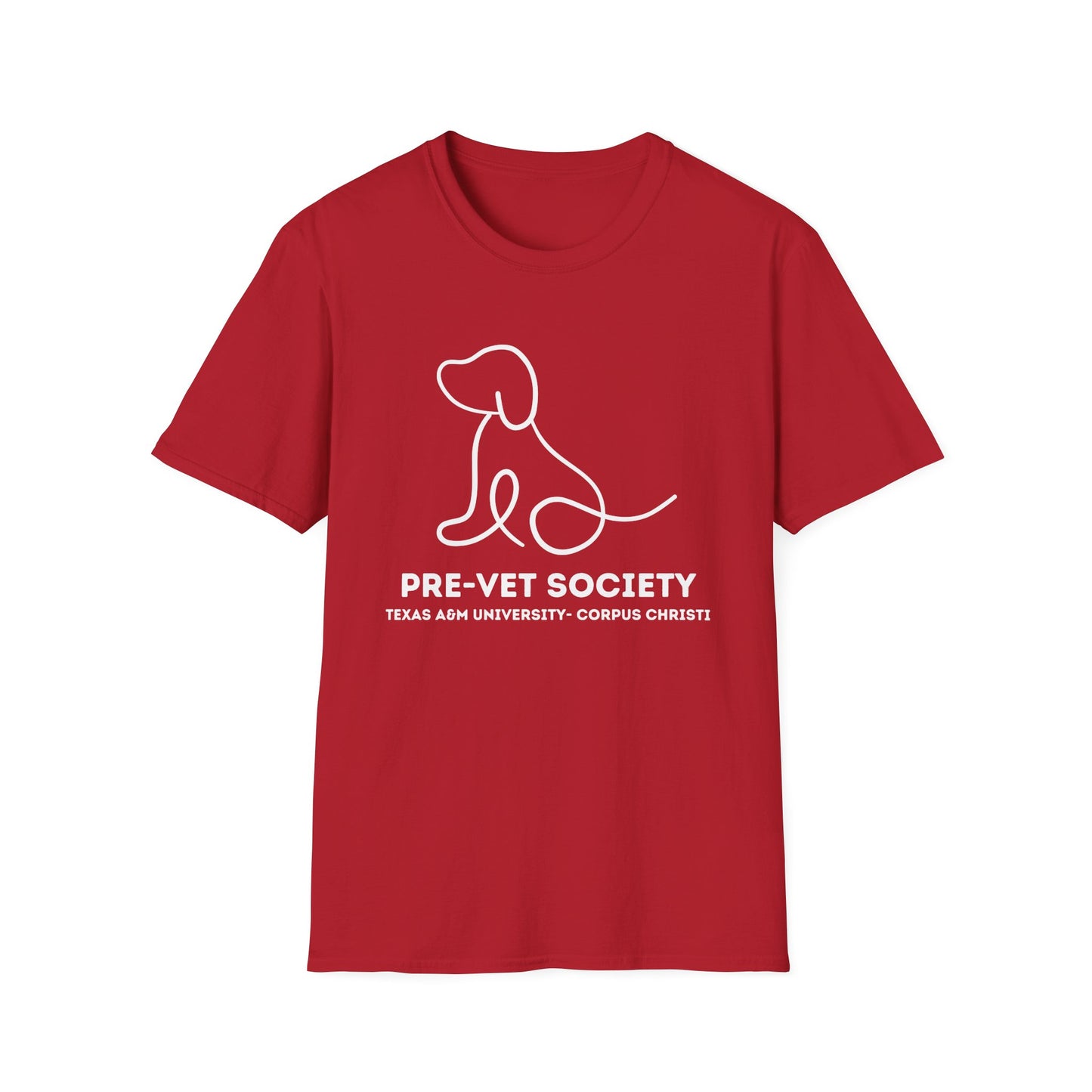 Pre-Vet Society Logo Unisex Gildan Softstyle T-Shirt