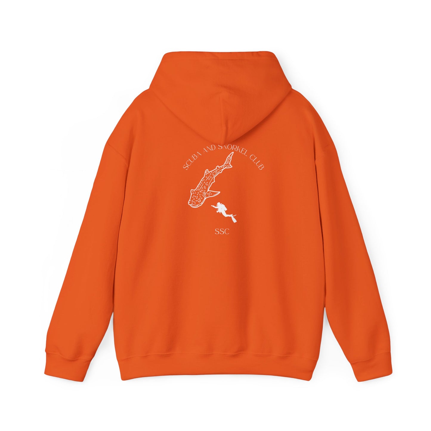 SSC Pullover Hoodie | Front Logo & Whale Shark Back (Unisex) – Perfect for Cozy Days and Gifts