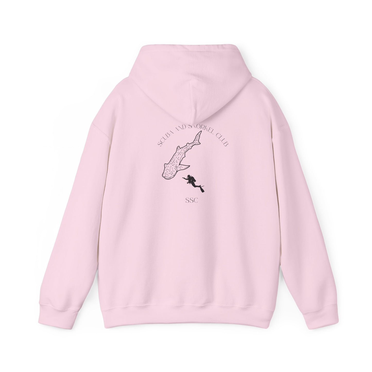 SSC Pullover Hoodie | Front Logo & Whale Shark Back (Unisex) – Perfect for Cozy Days and Gifts