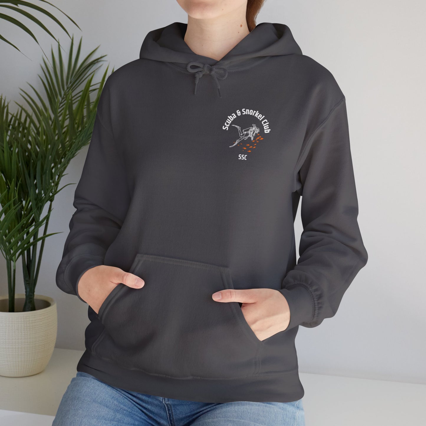 SSC Pullover Hoodie | Front Logo & Whale Shark Back (Unisex) – Perfect for Cozy Days and Gifts