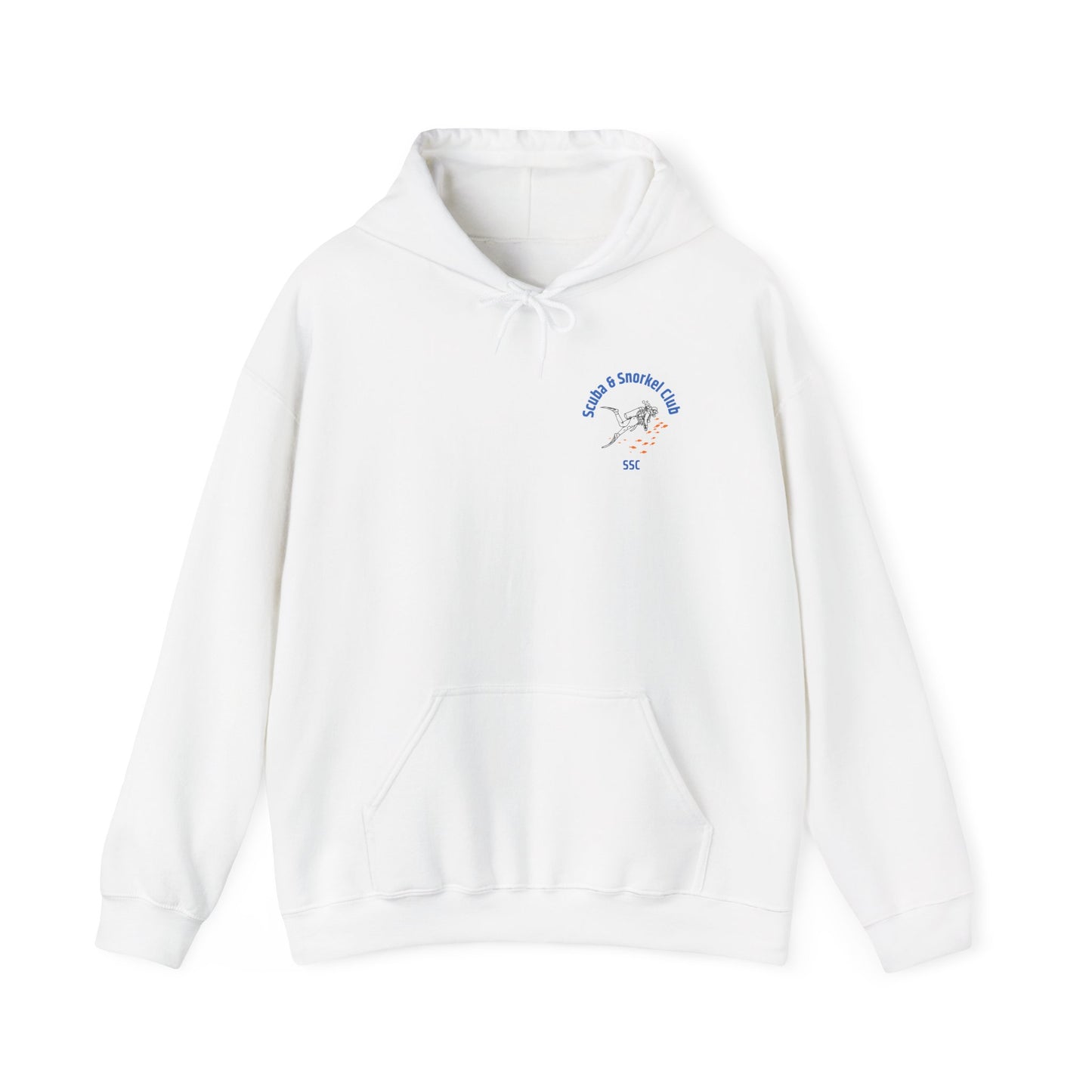SSC Pullover Hoodie | Front Logo & Whale Shark Back (Unisex) – Perfect for Cozy Days and Gifts
