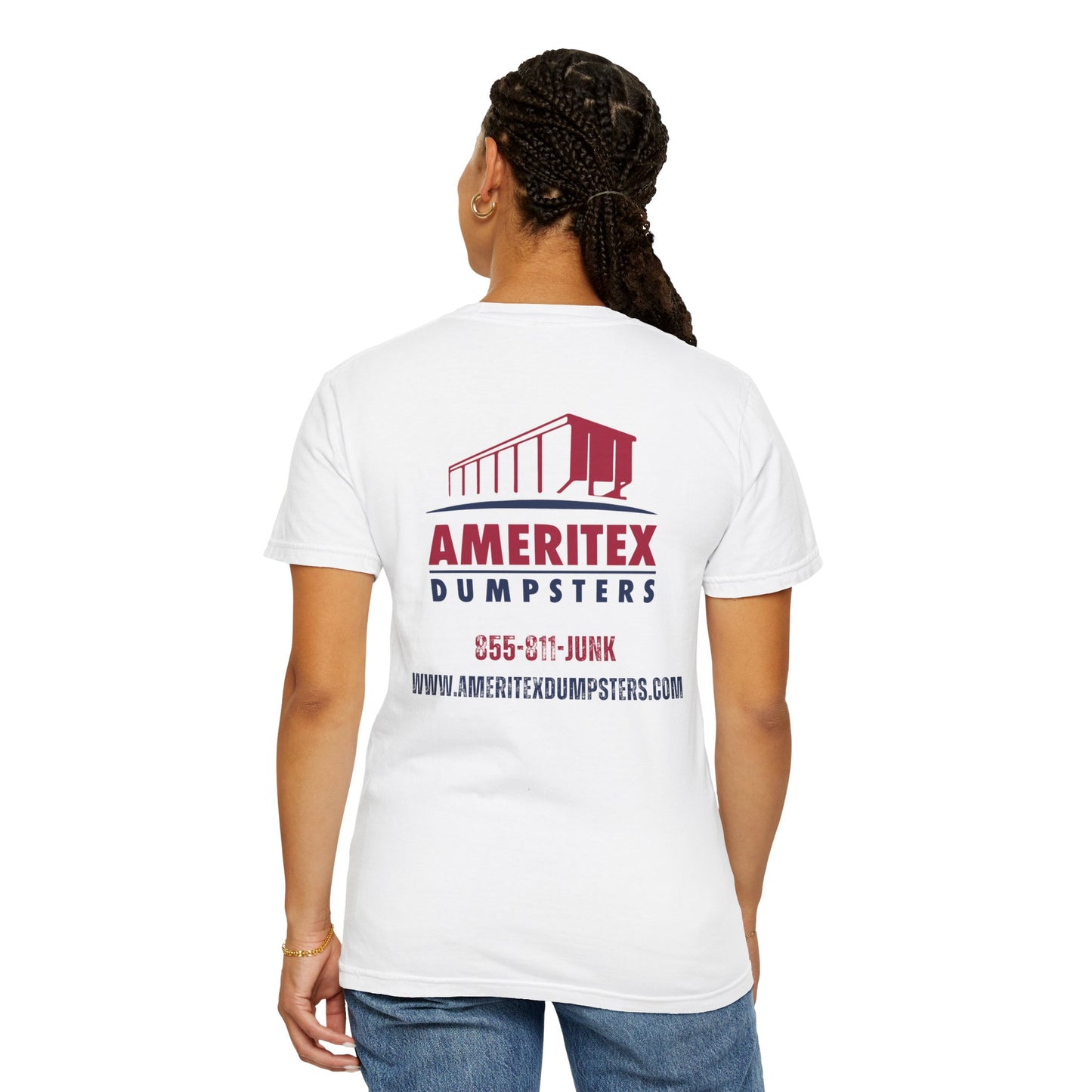Ameritex Dumpsters "Moving America's Garbage Away" Style 2 Comfort Colors Garment-Dyed T-shirt Unisex