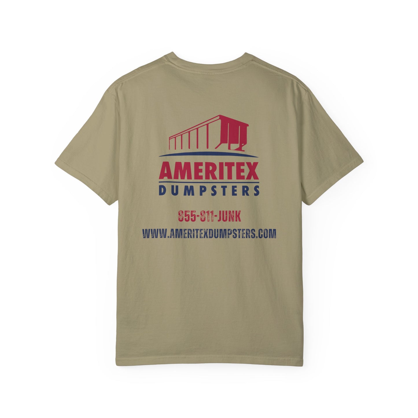 Ameritex Dumpsters "Moving America's Garbage Away" Style 2 Comfort Colors Garment-Dyed T-shirt Unisex