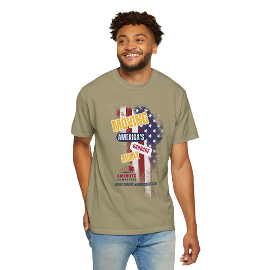 Ameritex Dumpsters "Moving America's Garbage Away" Style 2 Comfort Colors Garment-Dyed T-shirt Unisex