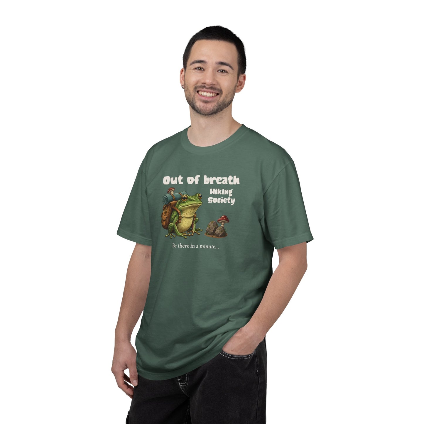 Funny Frog Hiking Shirt Out of Breath Hiking Society Frog Shirt | Comfort Colors Graphic Tee