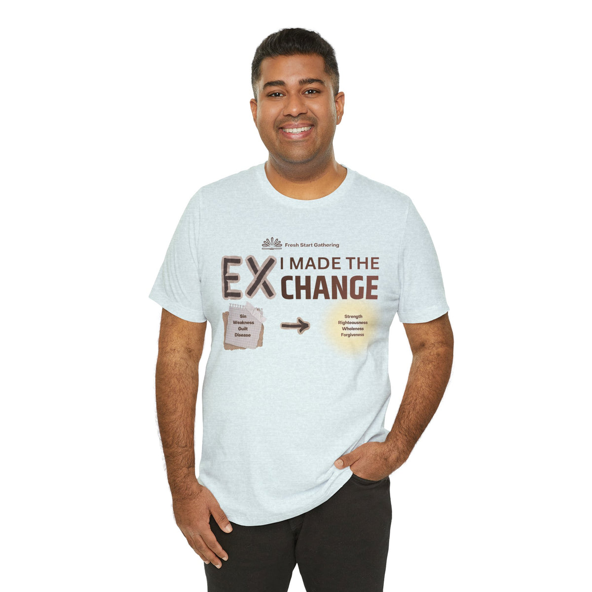 I Made the Exchange Tee - Faith & Testimony Shirt | Fresh Start Gathering 2026