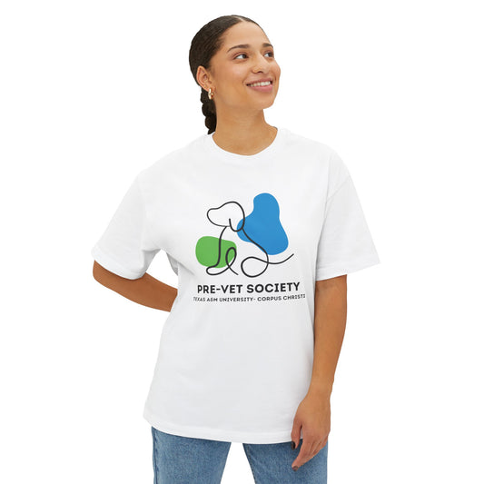 Pre-Vet Society Logo Bella Canvas Oversized Boxy Tee Unisex