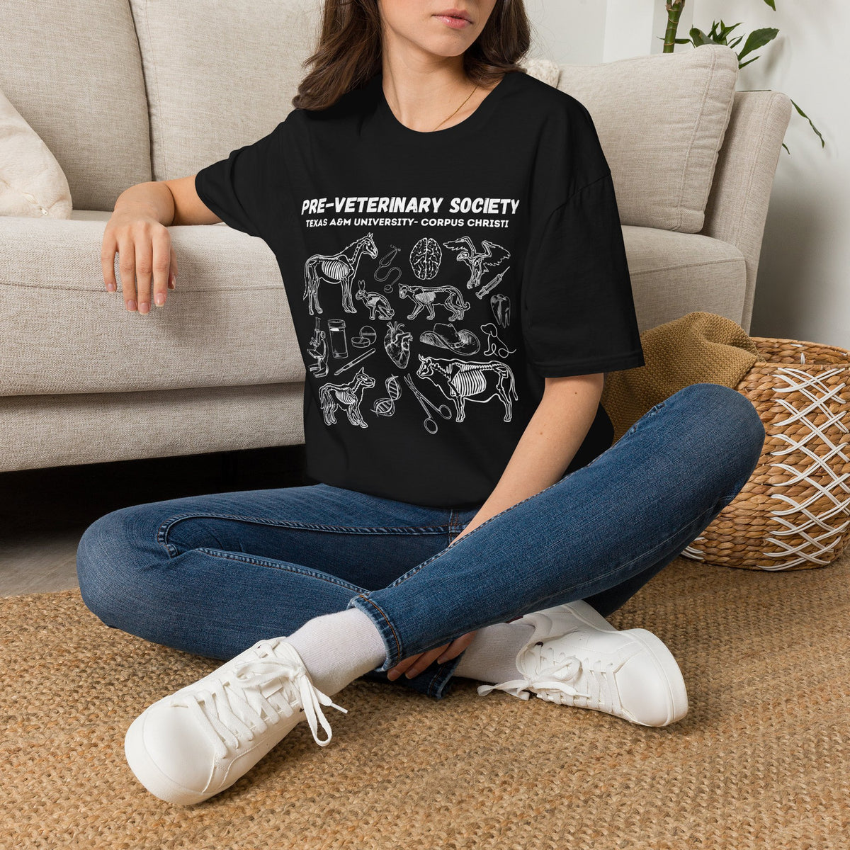Pre-Vet Society Animal Anatomy Design Gildan Softstyle T-Shirt Unisex