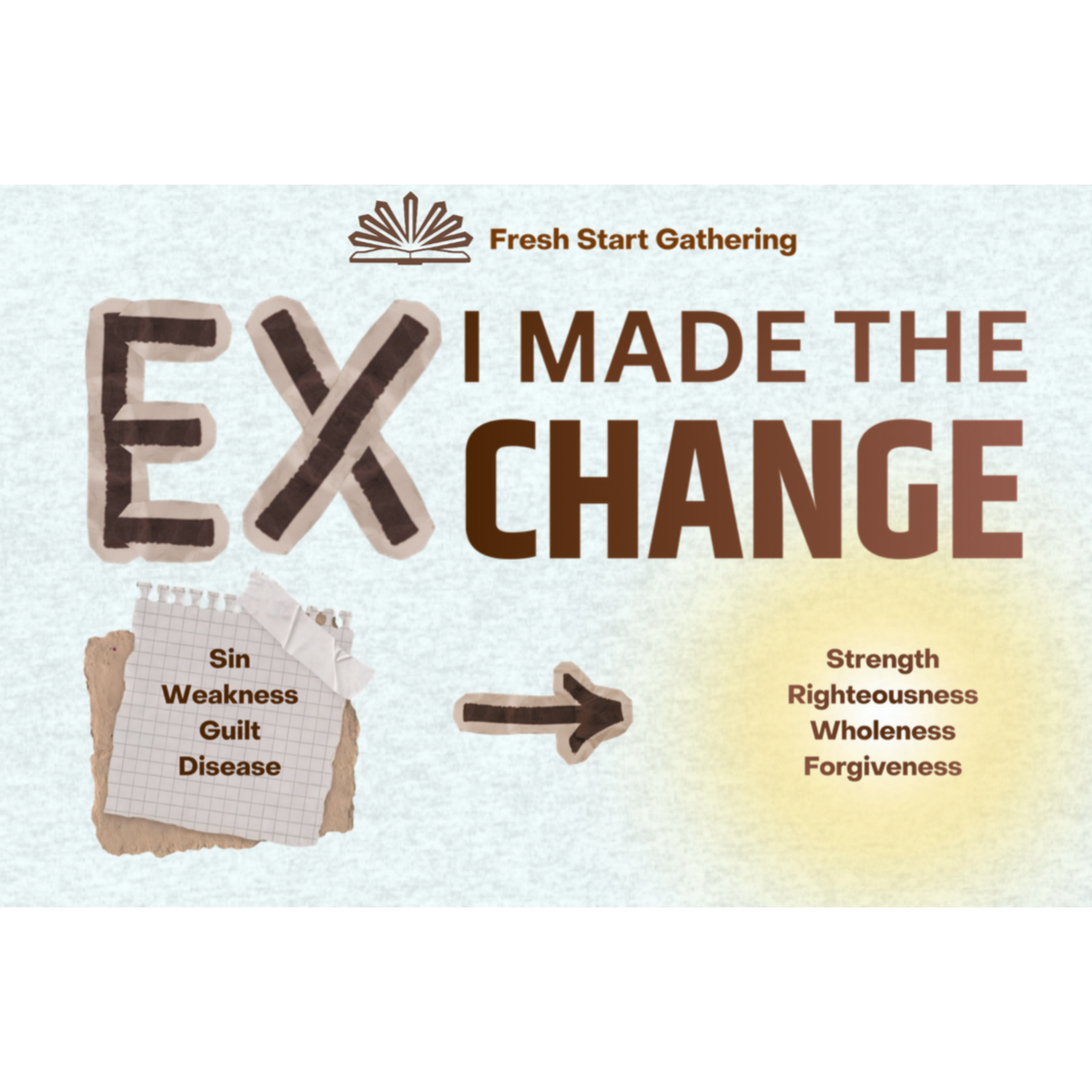 I Made the Exchange Tee - Faith & Testimony Shirt | Fresh Start Gathering 2026