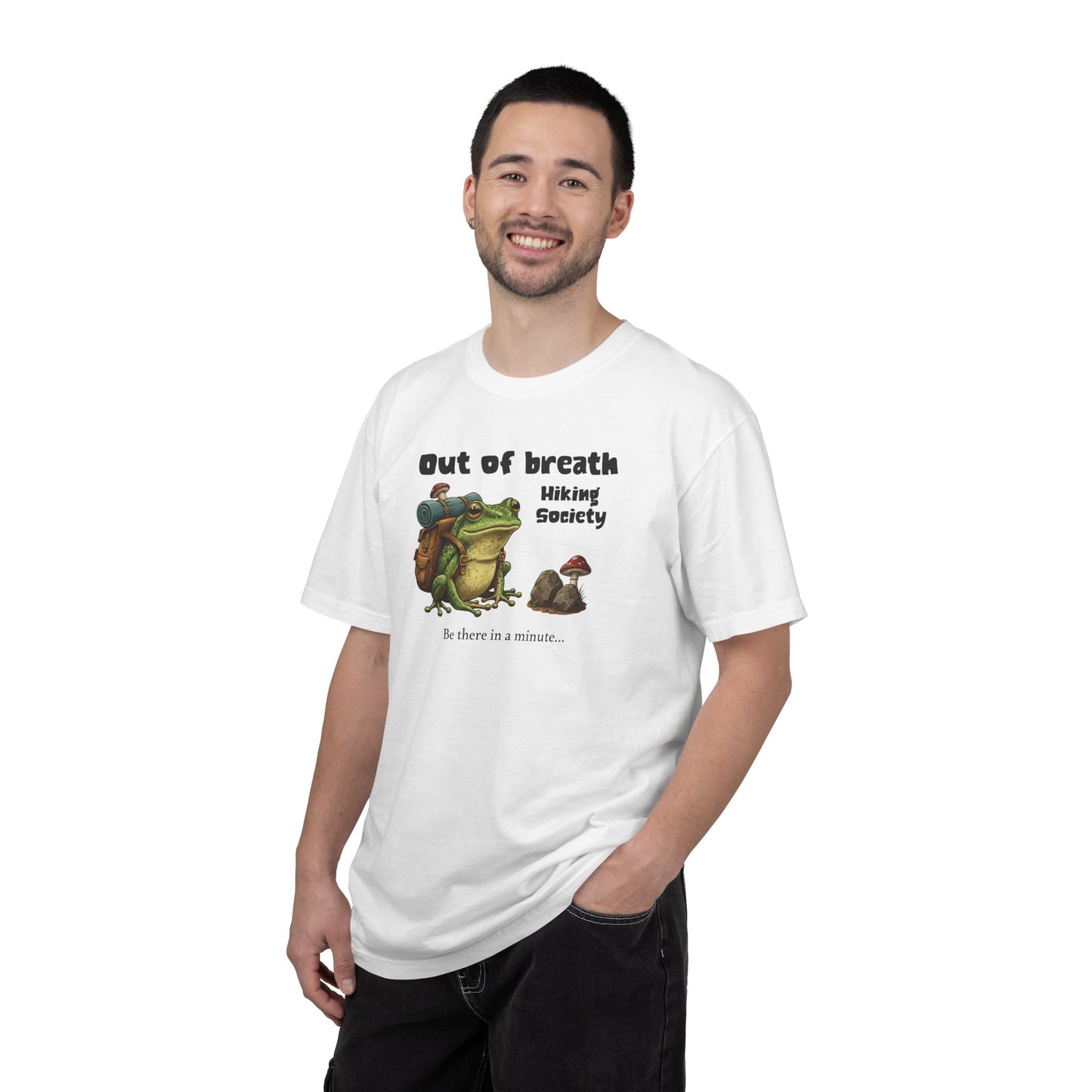 Funny Frog Hiking Shirt Out of Breath Hiking Society Frog Shirt | Comfort Colors Graphic Tee