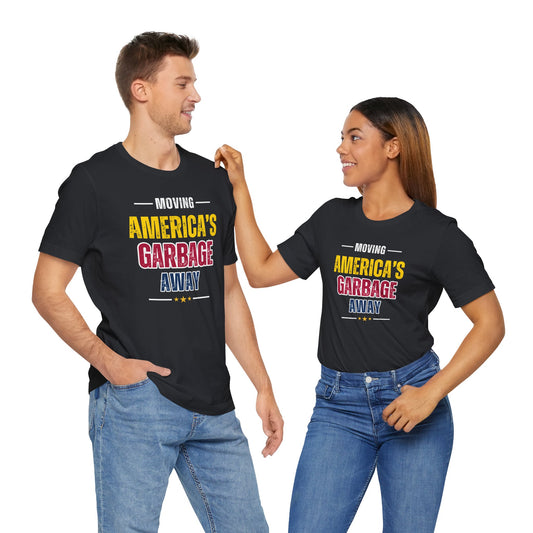 Ameritex Dumpsters "Moving America's Garbage Away" Unisex Bella Canvas Jersey Short Sleeve Tee