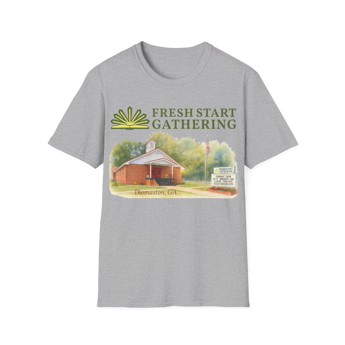 FSG Tshirt- Watercolor Church