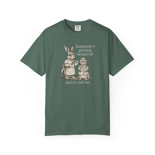 Cute Story Book Veterinary Humor Shirt Vintage Rabbit & Cat Graphic Tee Comfort Colors Unisex Vet Med T-Shirt
