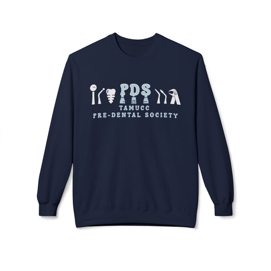 Pre-Dental Society (PDS) Dental Tool Logo Sweatshirt | Gildan Midweight Softstyle Fleece Unisex